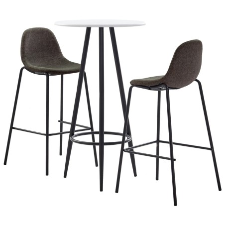 Ensemble de bar 3 pcs Tissu Gris foncé 584024584024