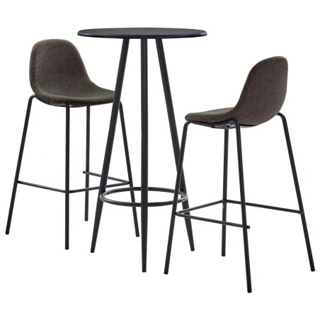 Ensemble de bar 3 pcs Tissu Gris foncé 584026584026