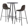 Ensemble de bar 3 pcs Tissu Gris foncé 584026584026