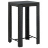 Ensemble de bar de jardin 5 pcs avec coussins noir poly rotin 584030584030