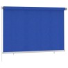 Store roulant d'extérieur 225 (l) x 140 (H) cm bleu HDPE 584031584031