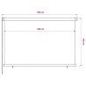 Store roulant d'extérieur 225 (l) x 140 (H) cm bleu HDPE 584031584031
