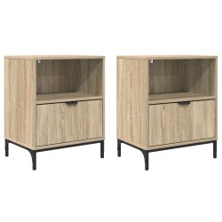 Cabinet de chevet 2 pcs Chêne sonoma 49 x 36 x 61 cm 584033584033