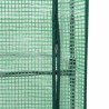 Jardinière de jardin avec couverture de serre et roues 2 pc PP 584035584035