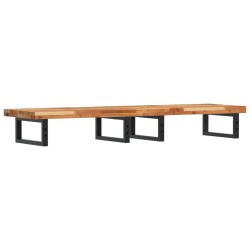Étagère de vasque murale acier et bois massif d'acacia 584036584036