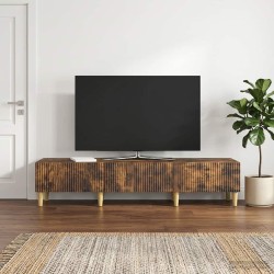 Meuble TV Chêne fumé 147 x 34,5 x 30 cm Bois d'ingénierie 584037584037