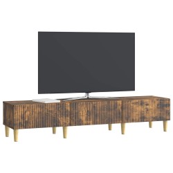 Meuble TV Chêne fumé 147 x 34,5 x 30 cm Bois d'ingénierie 584037584037