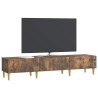 Meuble TV Chêne fumé 147 x 34,5 x 30 cm Bois d'ingénierie 584037584037