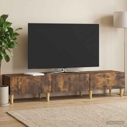 Meuble TV Chêne fumé 147 x 34,5 x 30 cm Bois d'ingénierie 584037584037