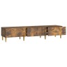 Meuble TV Chêne fumé 147 x 34,5 x 30 cm Bois d'ingénierie 584037584037