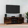 Meuble TV Chêne fumé 120x40,5x35 cm Bois d'ingénierie 584038584038