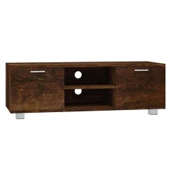 Meuble TV Chêne fumé 120x40,5x35 cm Bois d'ingénierie 584038584038