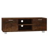 Meuble TV Chêne fumé 120x40,5x35 cm Bois d'ingénierie 584038584038