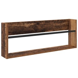 Étagère à magazines avec étagère Bois ancien 80 x 12 x 30 cm 584042584042