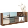 Étagère à magazines avec étagère Bois ancien 80 x 12 x 30 cm 584042584042