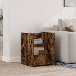 Étagère à magazines avec étagère Chêne fumé 35 x 35 x 45 cm 584043584043