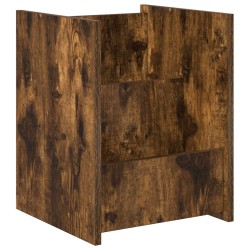 Étagère à magazines avec étagère Chêne fumé 35 x 35 x 45 cm 584043584043