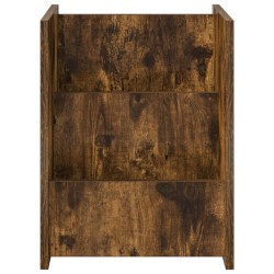 Étagère à magazines avec étagère Chêne fumé 35 x 35 x 45 cm 584043584043