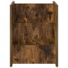 Étagère à magazines avec étagère Chêne fumé 35 x 35 x 45 cm 584043584043