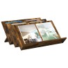 Étagère à magazines avec étagère Chêne fumé 65 x 53 x 28,5 cm 584044584044