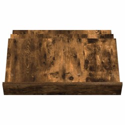 Étagère à magazines avec étagère Chêne fumé 65 x 53 x 28,5 cm 584044584044