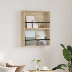 Étagère à magazines avec étagère Chêne Sonoma 60 x 12 x 70 cm 584045584045