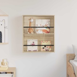 Étagère à magazines avec étagère Chêne Sonoma 60 x 12 x 70 cm 584045584045