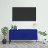 Meuble TV Bleu marine 105x35x50 cm Acier 584051584051