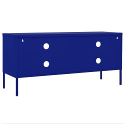 Meuble TV Bleu marine 105x35x50 cm Acier 584051584051