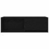 Meuble TV chêne noir 80x31x25,5 cm bois d'ingénierie 584052584052