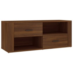 Meuble TV Chêne marron 100x35x40 cm Bois d'ingénierie 584053584053
