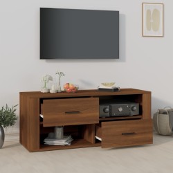 Meuble TV Chêne marron 100x35x40 cm Bois d'ingénierie 584053584053