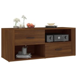 Meuble TV Chêne marron 100x35x40 cm Bois d'ingénierie 584053584053