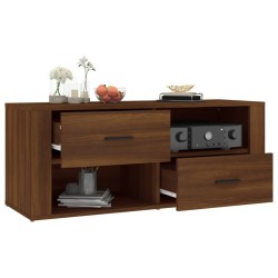 Meuble TV Chêne marron 100x35x40 cm Bois d'ingénierie 584053584053