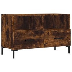 Meuble TV Chêne fumé 80x36x50 cm Bois d'ingénierie 584055584055