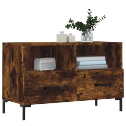 Meuble TV Chêne fumé 80x36x50 cm Bois d'ingénierie 584055584055