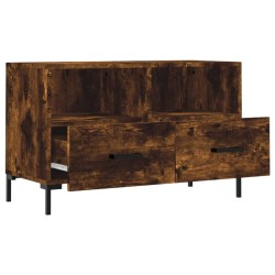 Meuble TV Chêne fumé 80x36x50 cm Bois d'ingénierie 584055584055