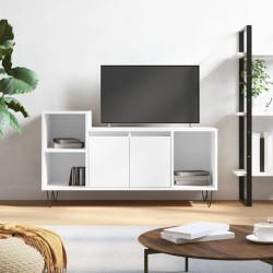 Meuble TV Blanc brillant 100x35x55 cm Bois d'ingénierie 584056584056
