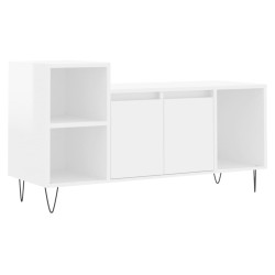 Meuble TV Blanc brillant 100x35x55 cm Bois d'ingénierie 584056584056