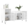 Meuble TV Blanc brillant 100x35x55 cm Bois d'ingénierie 584056584056