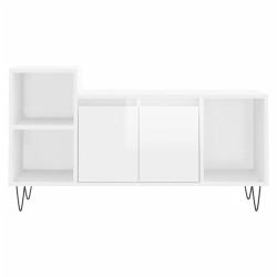 Meuble TV Blanc brillant 100x35x55 cm Bois d'ingénierie 584056584056