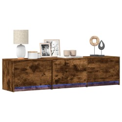 Meuble TV Chêne fumé 165 x 34 x 40 cm Bois d'ingénierie 584058584058