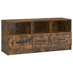 Meuble TV Chêne fumé 102 x 34,5 x 47 cm Bois d'ingénierie 584061584061