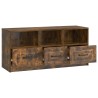 Meuble TV Chêne fumé 102 x 34,5 x 47 cm Bois d'ingénierie 584061584061