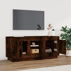 Meuble TV chêne fumé 102x35x45 cm bois d'ingénierie 584063584063