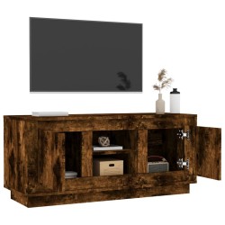 Meuble TV chêne fumé 102x35x45 cm bois d'ingénierie 584063584063
