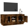 Meuble TV chêne fumé 102x35x45 cm bois d'ingénierie 584063584063