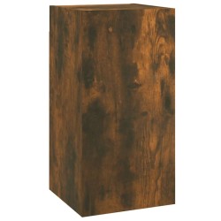 Meuble TV Chêne fumé 30,5x30x60 cm Bois d'ingénierie 584064584064