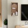 Meuble TV Chêne fumé 30,5x30x60 cm Bois d'ingénierie 584064584064