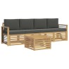 Ensembles de canapés Bois d'Acacia Massif 584068584068